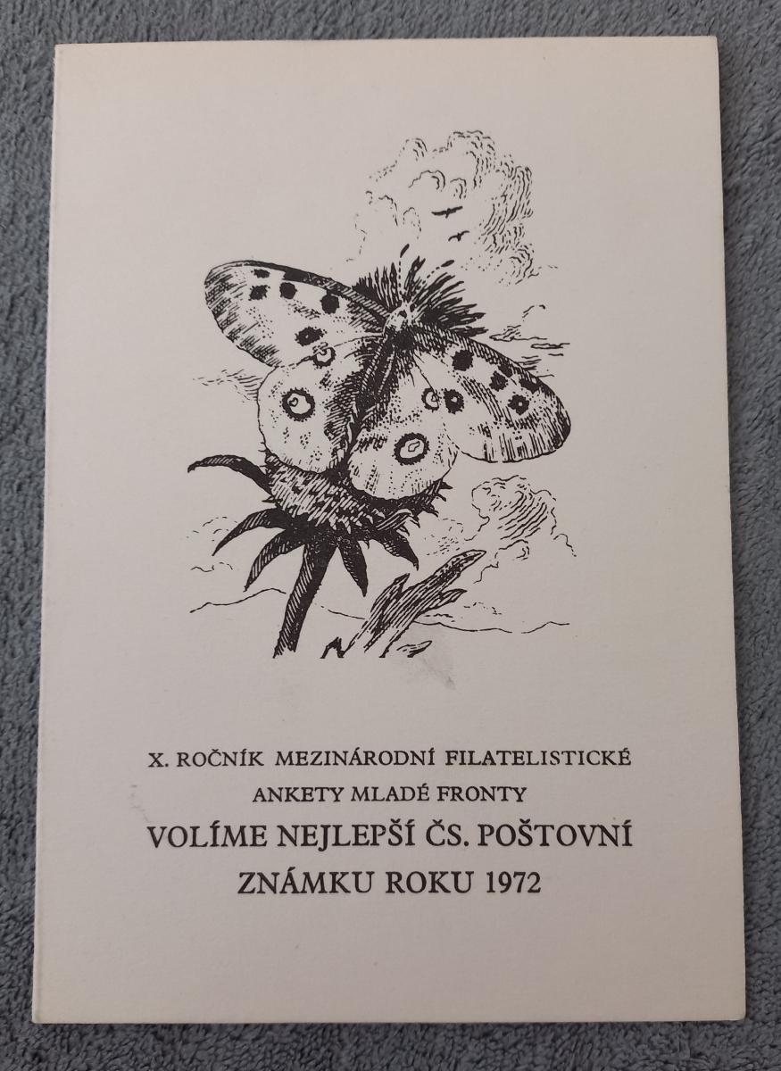 Nejlepší československá poštovní známka roku 1972 - Sběratelství