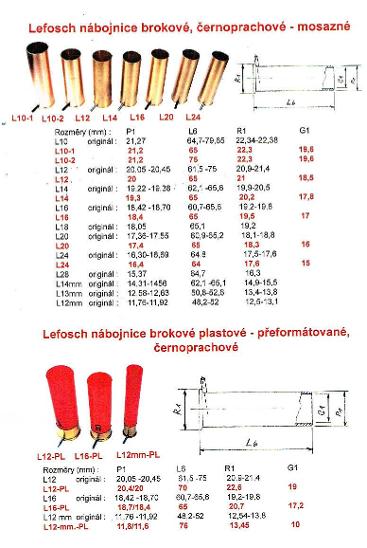 Lefosch 12 - brokové přebíjecí nábojnice - Sběratelské zbraně