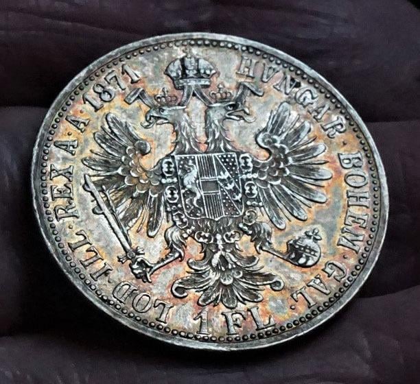 ZLATNÍK Ag 1871 A František Josef I  KVALITA S PATINOU VZÁCNÝ !!! - Rakousko-Uhersko numismatika