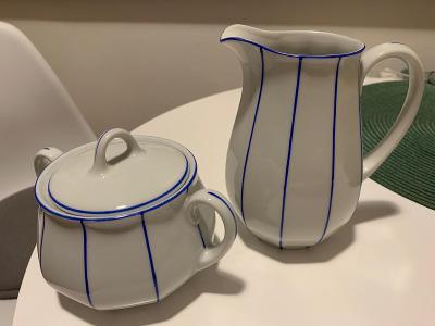 Keramika Thun - cukřenka s pokličkou a džbán 0,5l