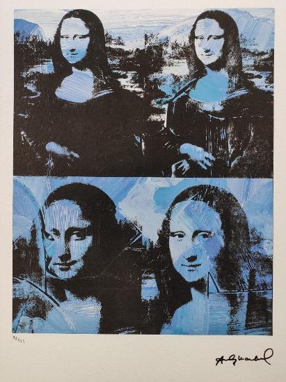 Andy Warhol - MONA LISA - Certifikát, Signováno, číslováno - Výtvarné umění