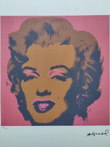 Andy Warhol - MARILYN MONROE - Certifikát, Signováno, číslováno