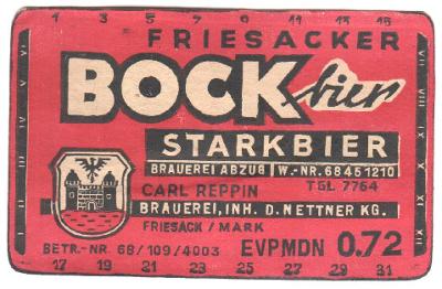 DDR Friesack 6 - jiný text vpravo od znaku