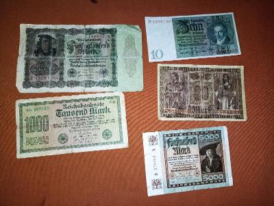 Staré bankovky: německé marky 