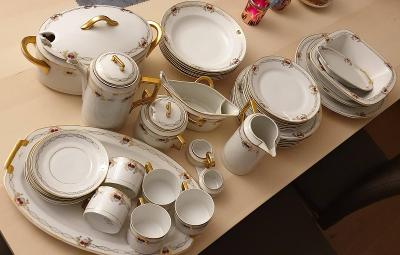 Starožitný jídelní a čajový servis porcelánky GES Geschtzt