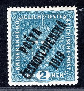 Pč 1919/48 II, typ II, znak, modrá 2 K, zk. Ka/19.64063