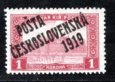 Pč 1919/114, typ III, Parlament, červená 1 K/19.67738