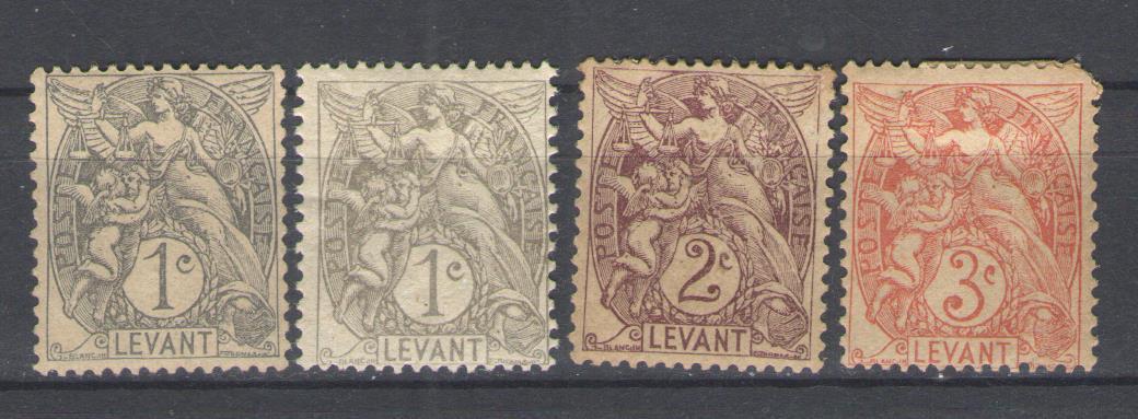 Fr. pošta v Levantě 1902 - Známky