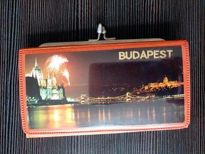 3.starožitná peněženka z 60 až 70 let,,,top stav,Budapešť!!!