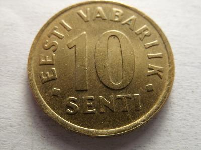 Estonsko - 10 Senti  z roku 2002