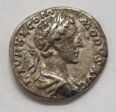 Rím Cisárstvo, Denár, Commodus 166-192n.l., krásna patina, TOP!