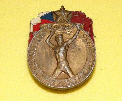 Odznak - I.celostátní spartakiáda 1955