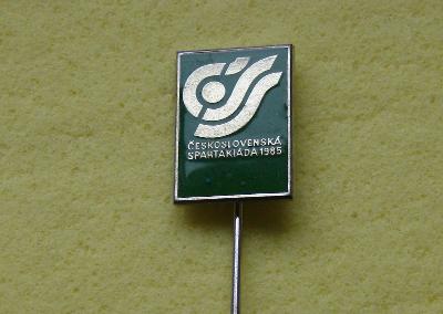 Odznak - Československá spartakiáda 1985 - zelený
