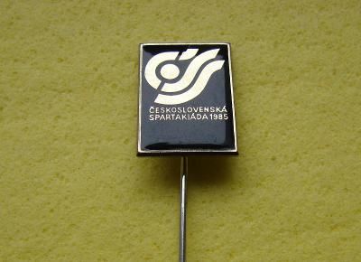 Odznak - Československá spartakiáda 1985 - černý