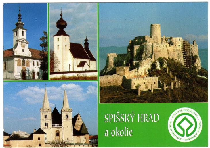 Žehra, Spišské Podhradie, Spišský hrad, Spišská Kapitula - nepoužitá - Pohlednice místopis
