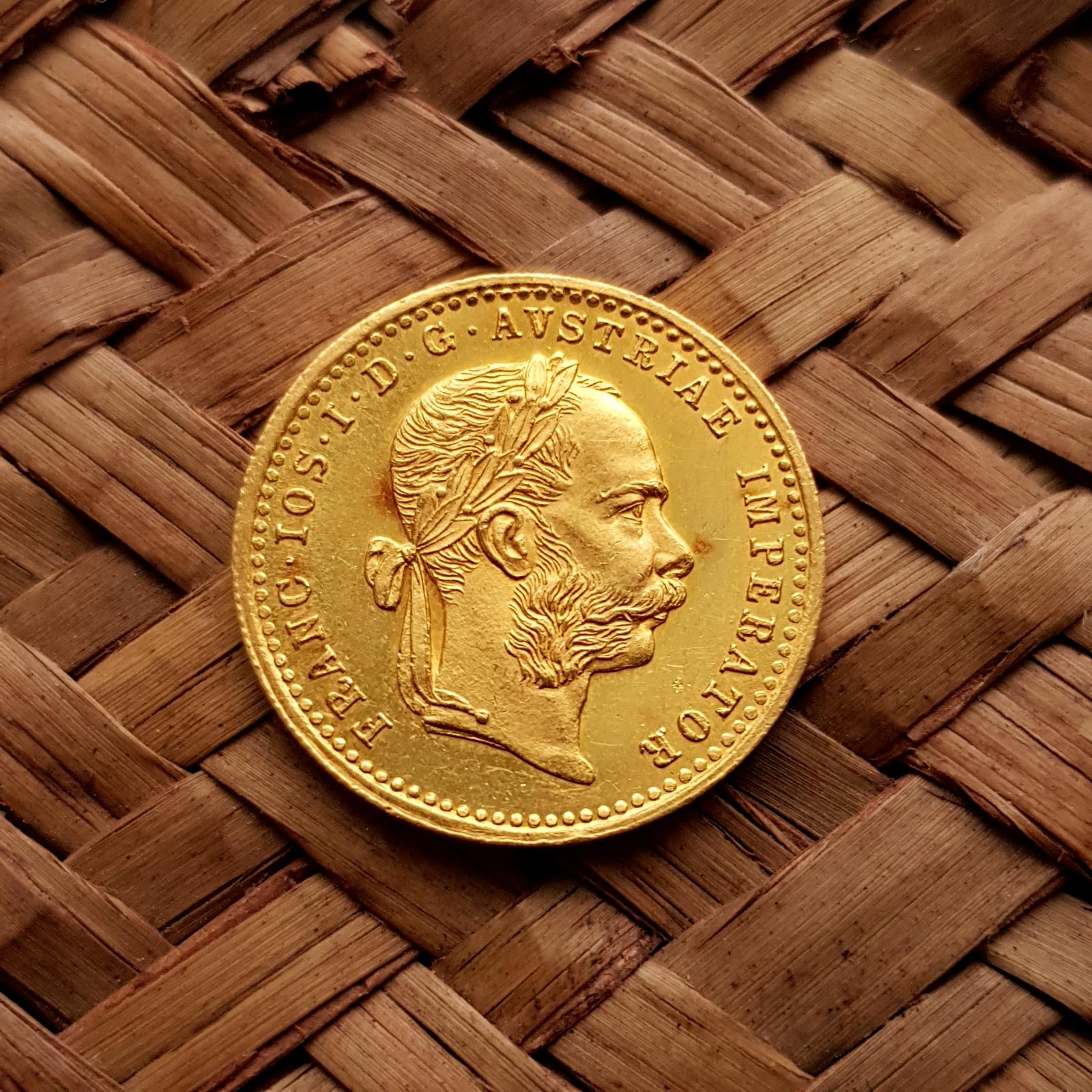 Dukát 1914, zlatá mince, František Josef I.  - Numizmatika