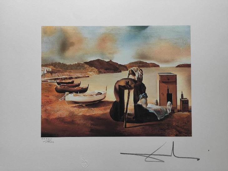 Salvador Dalí - ODSTAVENÍ - signováno, číslováno, vodoznak