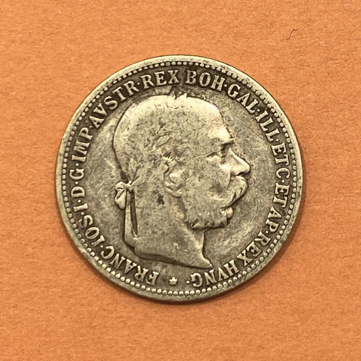 František Josef I. - 1 koruna 1893 - Rakousko-Uhersko numismatika
