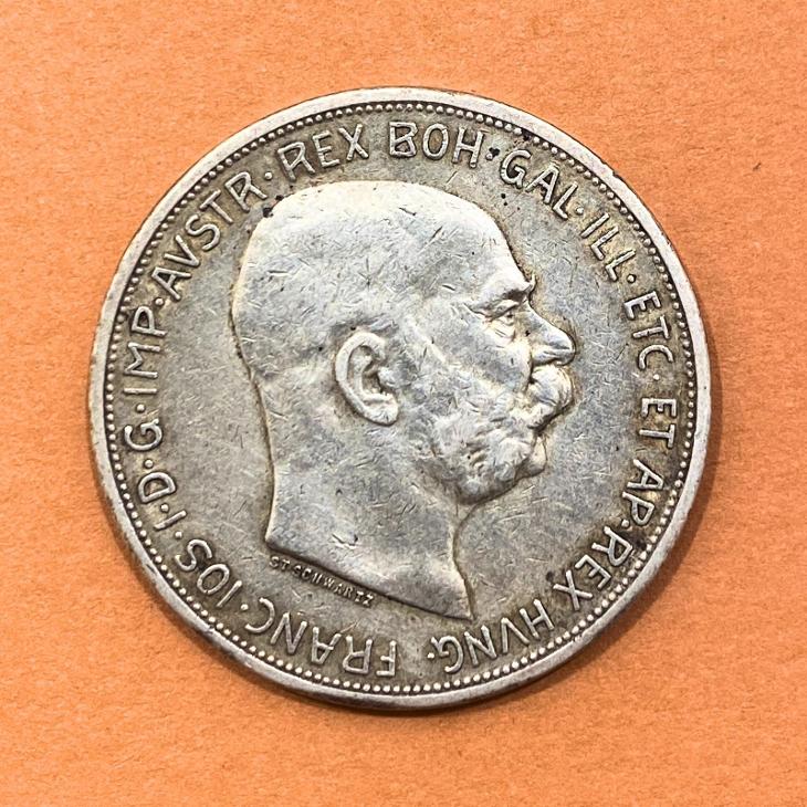 Stříbrná výroční 5 Koruna – FRANTIŠEK JOSEF I. 1909