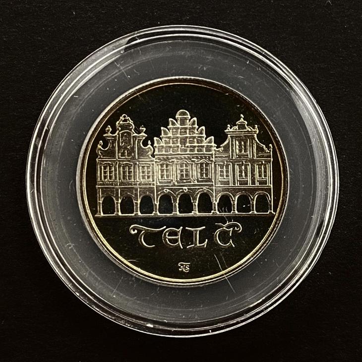 Stříbrná pamětní mince 50 Kčs – Telč 1986 proof - Numismatika