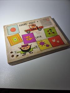 Stolní stará hra - počty.  Pro ty nejmenší děti - papírové 