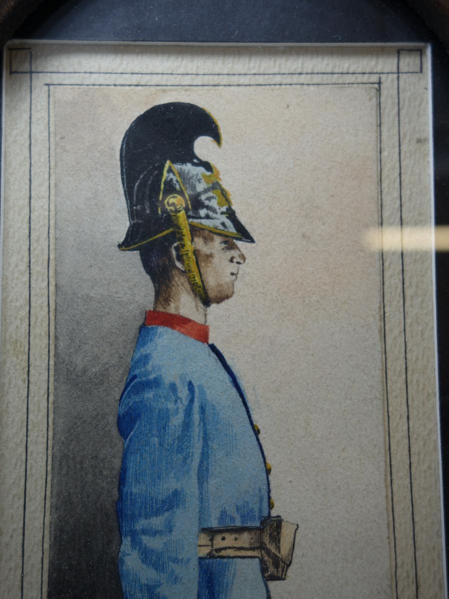 Obraz důstojník Drab K. 1902  - Sběratelství