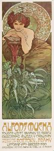 Alfons Mucha - 3 ks plakátů k výstavě