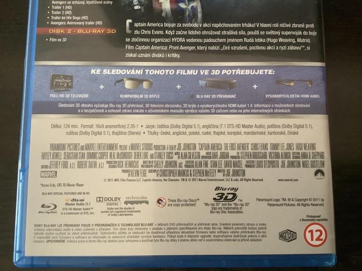 Captain America - První Avenger 3D Blu-ray