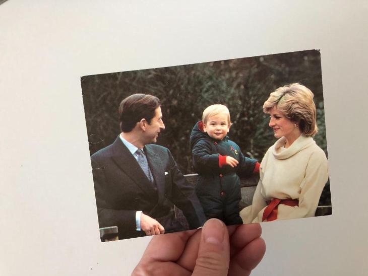 Pohlednice  Princess Diana Prince Charles a William - ČTI POPIS AUKCE - Pohlednice osobností
