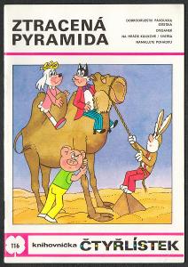 ČSSR, komiks Čtyřlístek, 1984, č. 116 Ztracená pyramida, pěkný stav