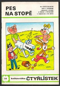 ČSSR, komiks Čtyřlístek, 1984, č. 119 Pes na stopě, pěkný stav