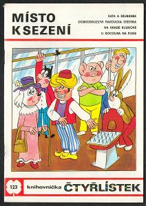 ČSSR, komiks Čtyřlístek, 1984, č. 123 Místo k sezení, pěkný stav
