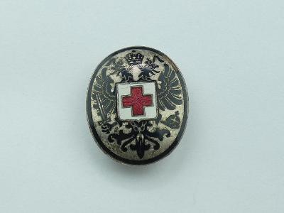 R-U knoflíkový odznak červeného kříže