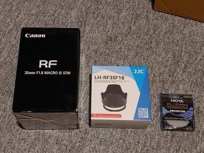 CANON RF 35 mm f/1,8 MACRO IS STM,nový,záruka,clona filtr