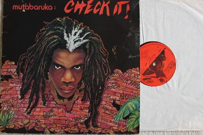 Mutabaruka – Check It! LP 1983 vinyl Francie Reggae Dub Poetry cleaned