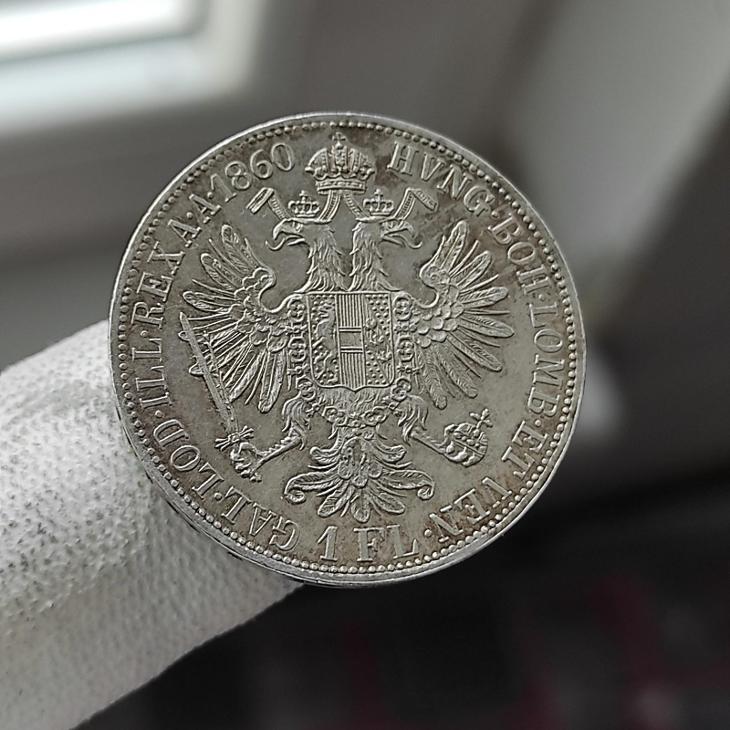 1 Zlatník 1860 A  / František Josef I  - Rakousko-Uhersko numismatika