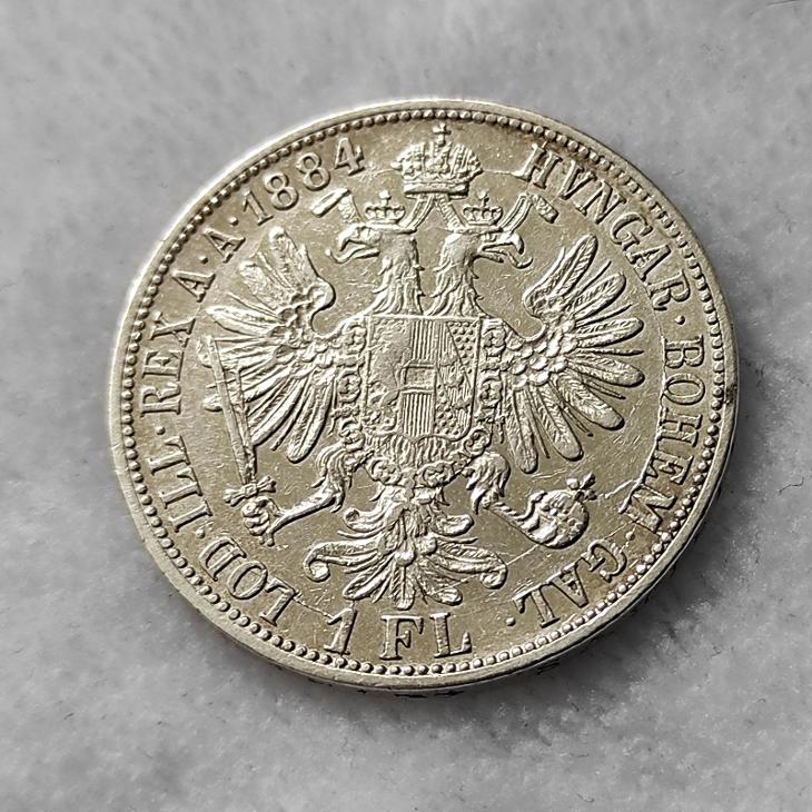 1 Zlatník 1884 / František Josef I  - Rakousko-Uhersko numismatika