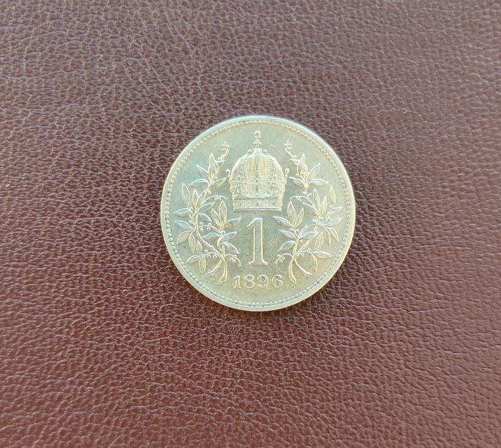 1 Koruna 1896, František Josef I., výjimečný stav - Rakousko-Uhersko numismatika