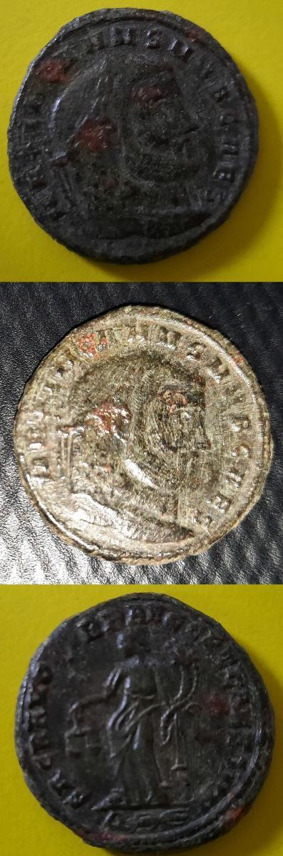 Galerius Maximus AE2 293-311 RIC 40b Aquilelia 304-305 2/1-