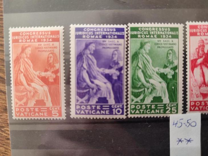 Poštovní známky Vatikán . Kompletní série . - Známky