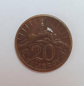20 halierov 1941 (CuZn)  - VZÁCNA  minca Slovenského štátu