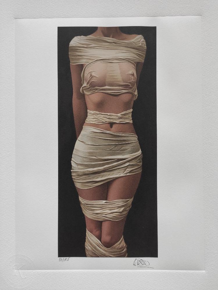 Willi Kissmer - Žena v bílém - unikátní litografie - Výtvarné umenie