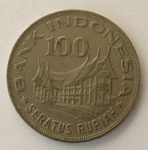 Indonésie 100 rupii 1978 KM# 42 