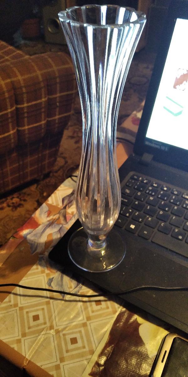 Retro váza  - Starožitné sklo