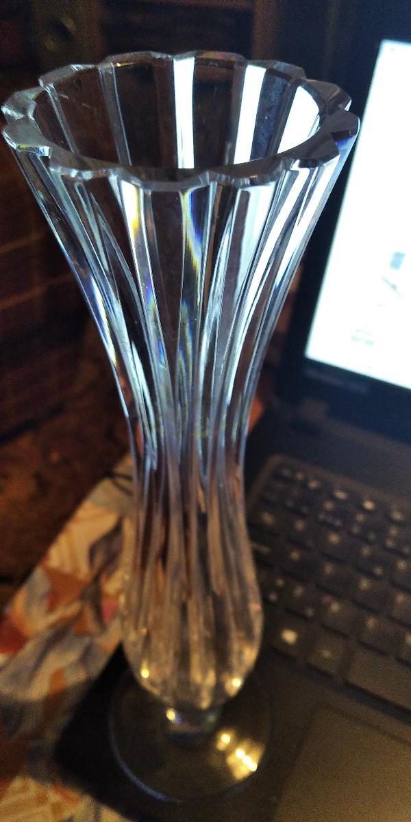 Retro váza  - Starožitné sklo