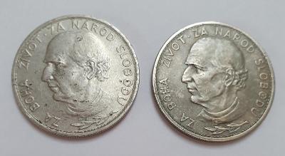 Strieborné mince Slovenského štátu - 5Ks 1939a, 5Ks 1939b