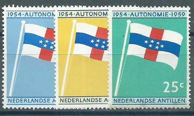 Nizozemí - kolonie Nizozemské Antily, Mi 99/101, *