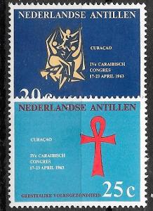 Nizozemí - kolonie Nizozemské Antily, Mi 128/9, **