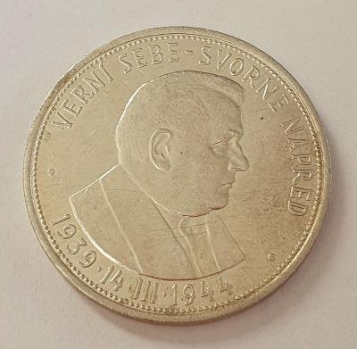 VZÁCNA strieborná minca Slovenského štátu 50Sk 1939 Tiso
