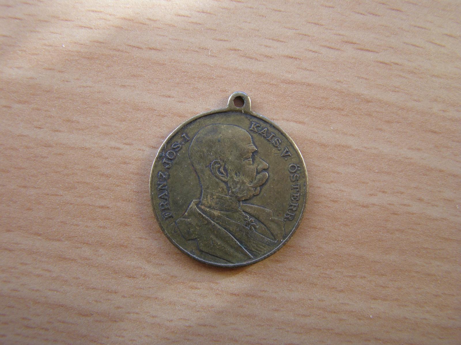 Medaile 1901 - K návštěvě Františka Josefa I. v Ústí nad Labem. - Sběratelství